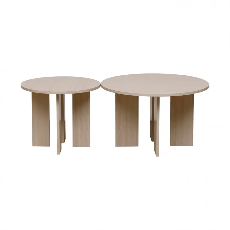 Soffbord 'Créme' Runt 75cm - Natur