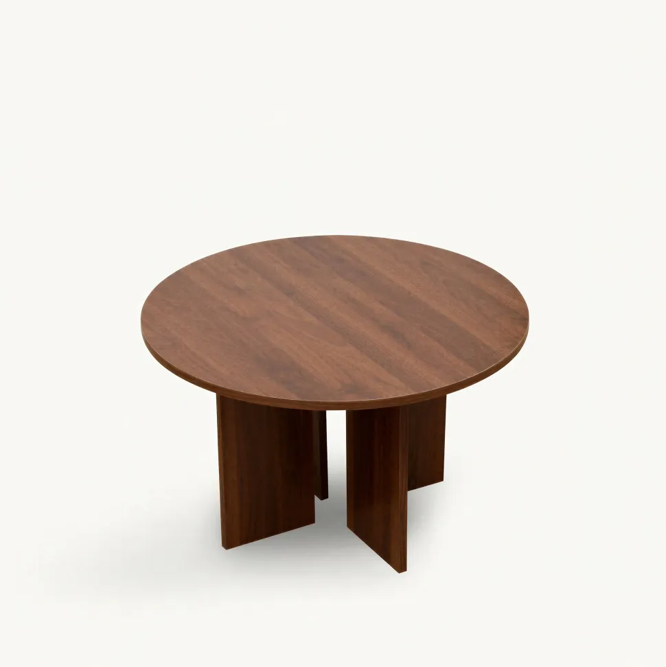 Soffbord 'Créme' Runt 75cm - Valnöt