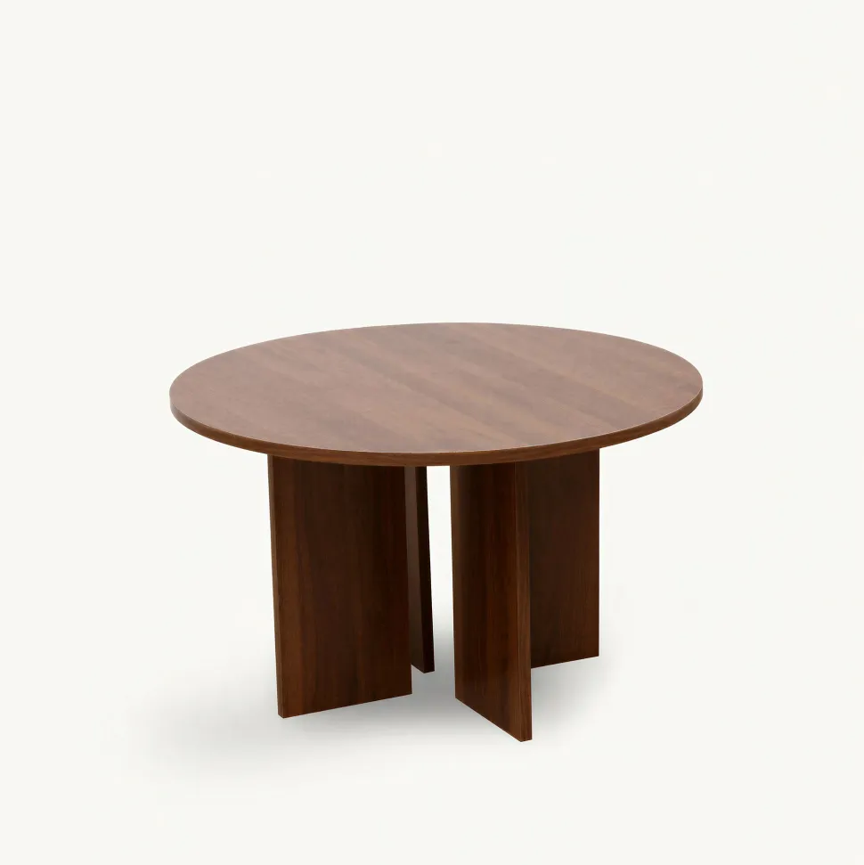 Soffbord 'Créme' Runt 75cm - Valnöt