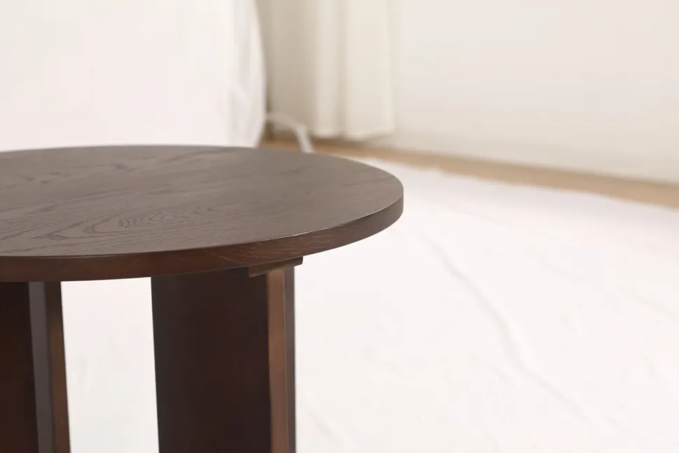 Soffbord 'Créme' Runt 55 cm - Valnöt