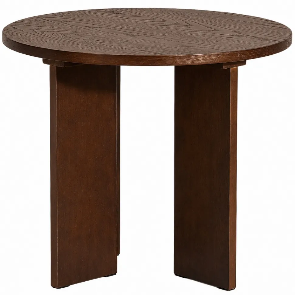 Soffbord 'Créme' Runt 55 cm - Valnöt