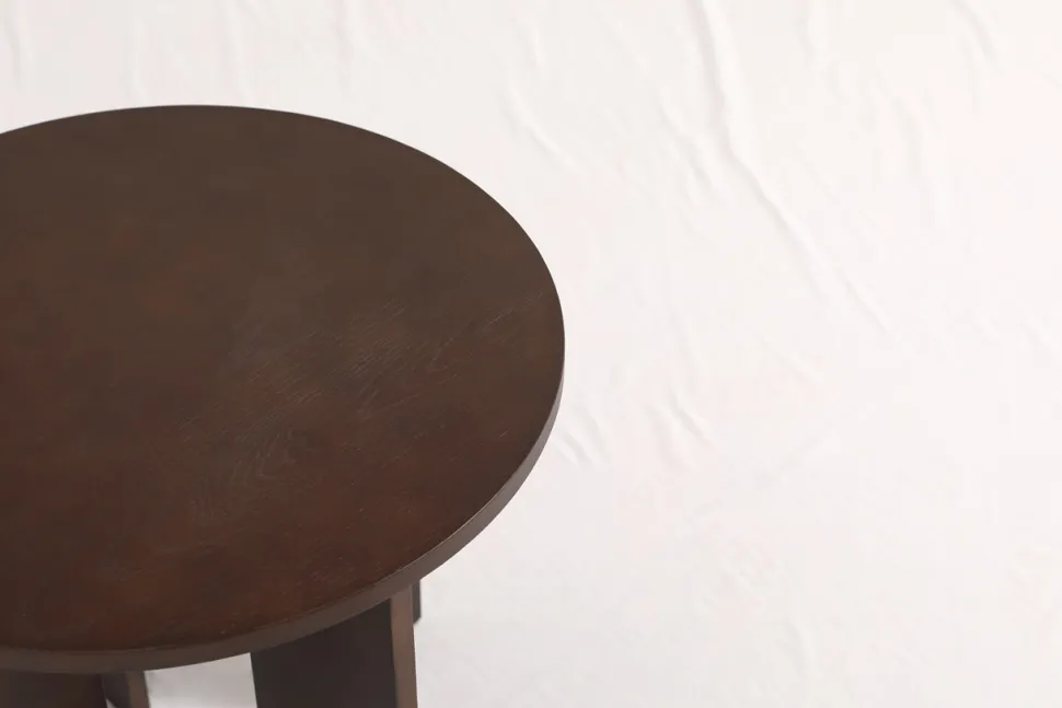 Soffbord 'Créme' Runt 55 cm - Valnöt