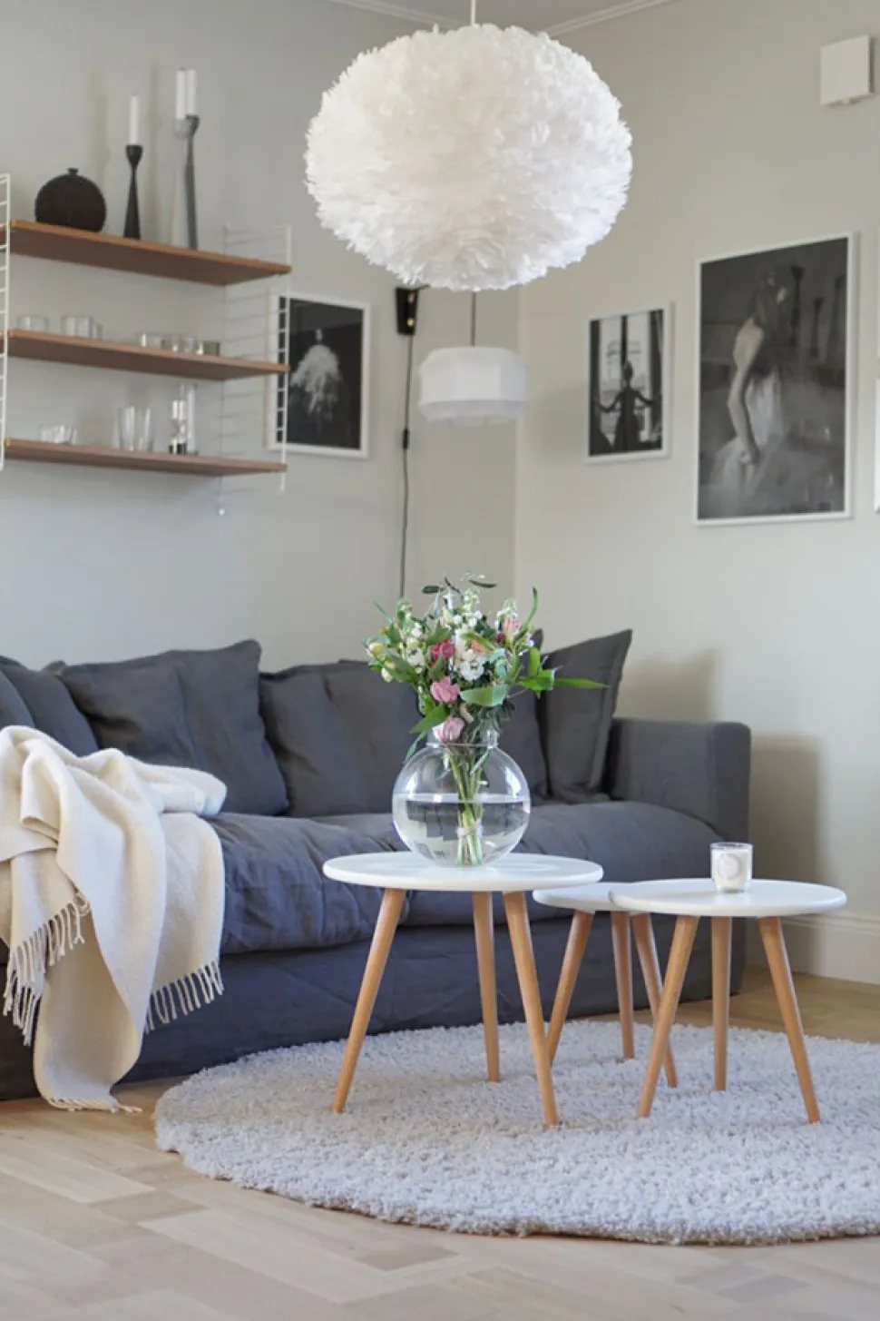 Soffbord 'Dalby' 3 delar - Vit