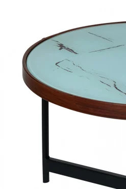 Soffbord 'Marble' 2 delar - Svart/Vit