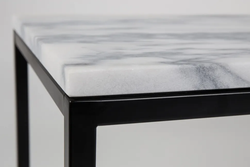 Soffbord 'Marble Power' - Svart/Marmor