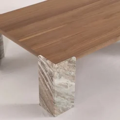 Soffbord 'Monte' 115x75cm - Valnöt/Sten