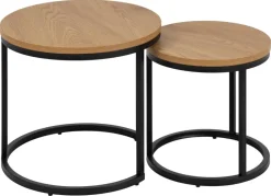 Soffbord 'Spiro' - Natur/Svart