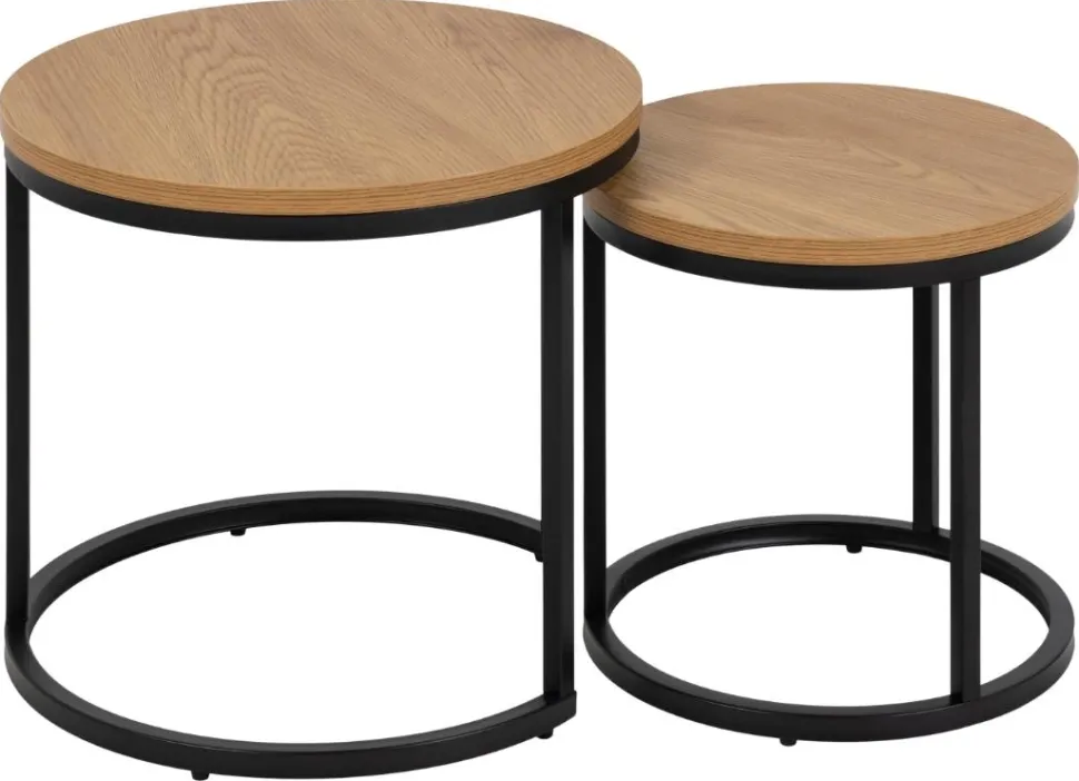 Soffbord 'Spiro' - Natur/Svart