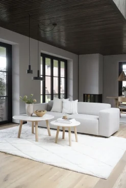 Soffbord 'Taransay' Runt 60cm - Beige/Vitpigmenterad