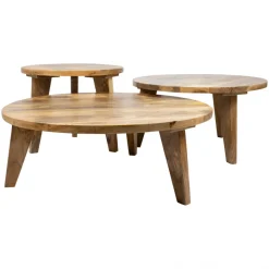 Soffbord 'Vintage' Runt 50cm - Natur