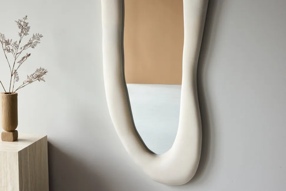 Spegel 'Tundra' - Beige