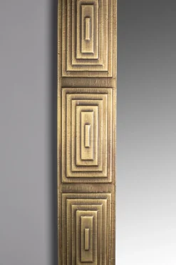 Spegel 'Volan' 110x70cm - Mässing