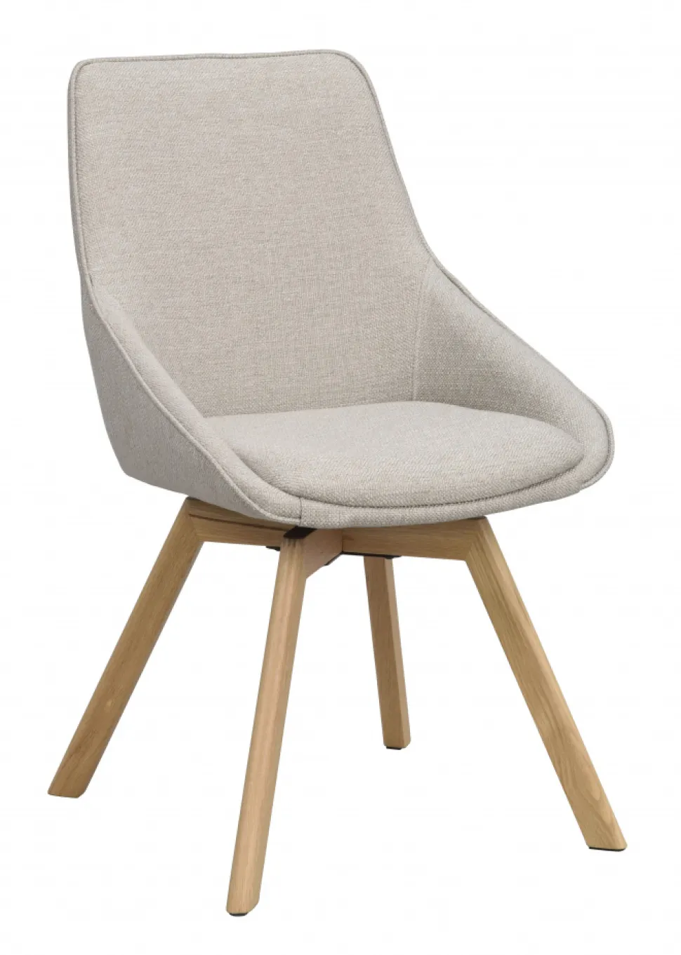 Stol 'Alison' - Beige/ek