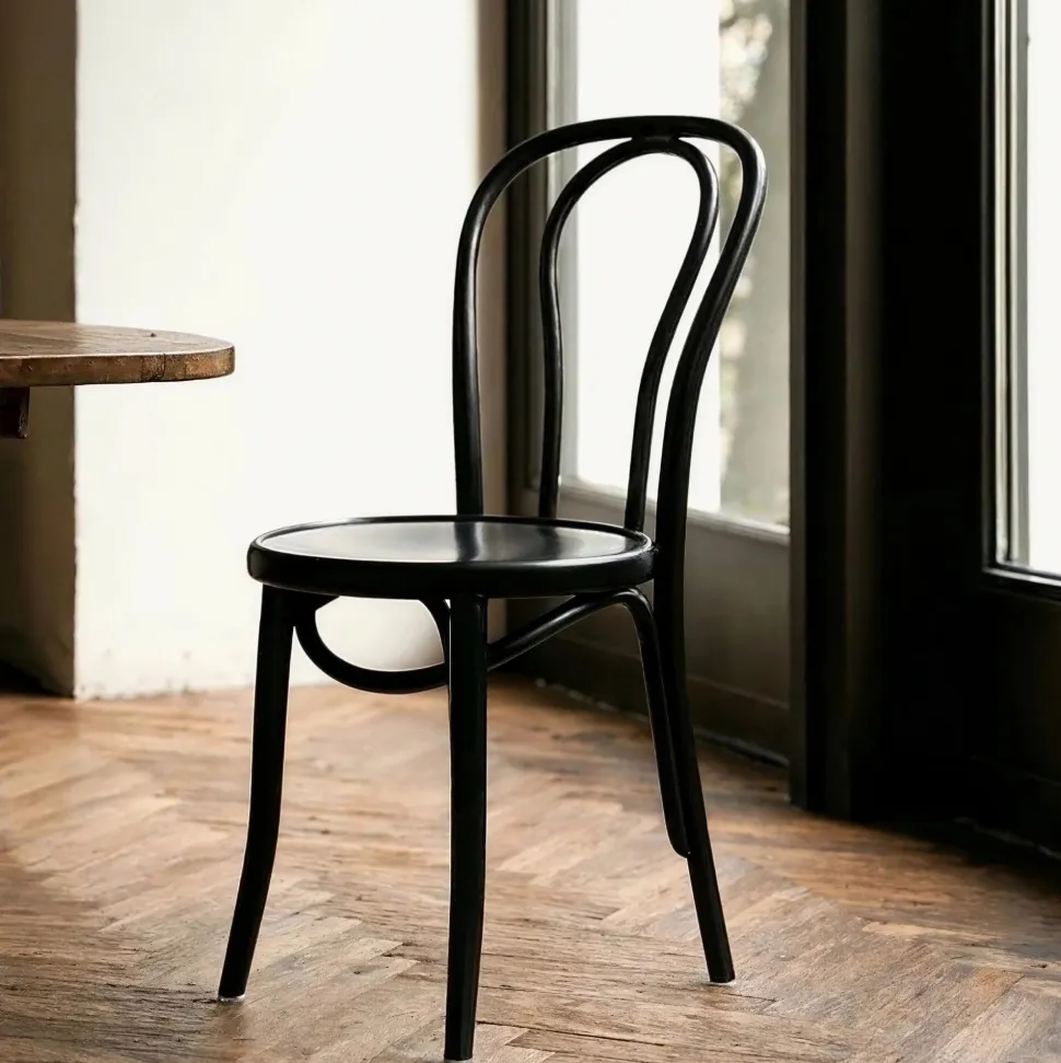 Stol 'Bistro' - Trä/Svart