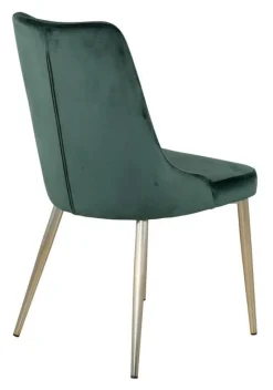 Stol 'Elverum Deluxe' - Grön/Mässing