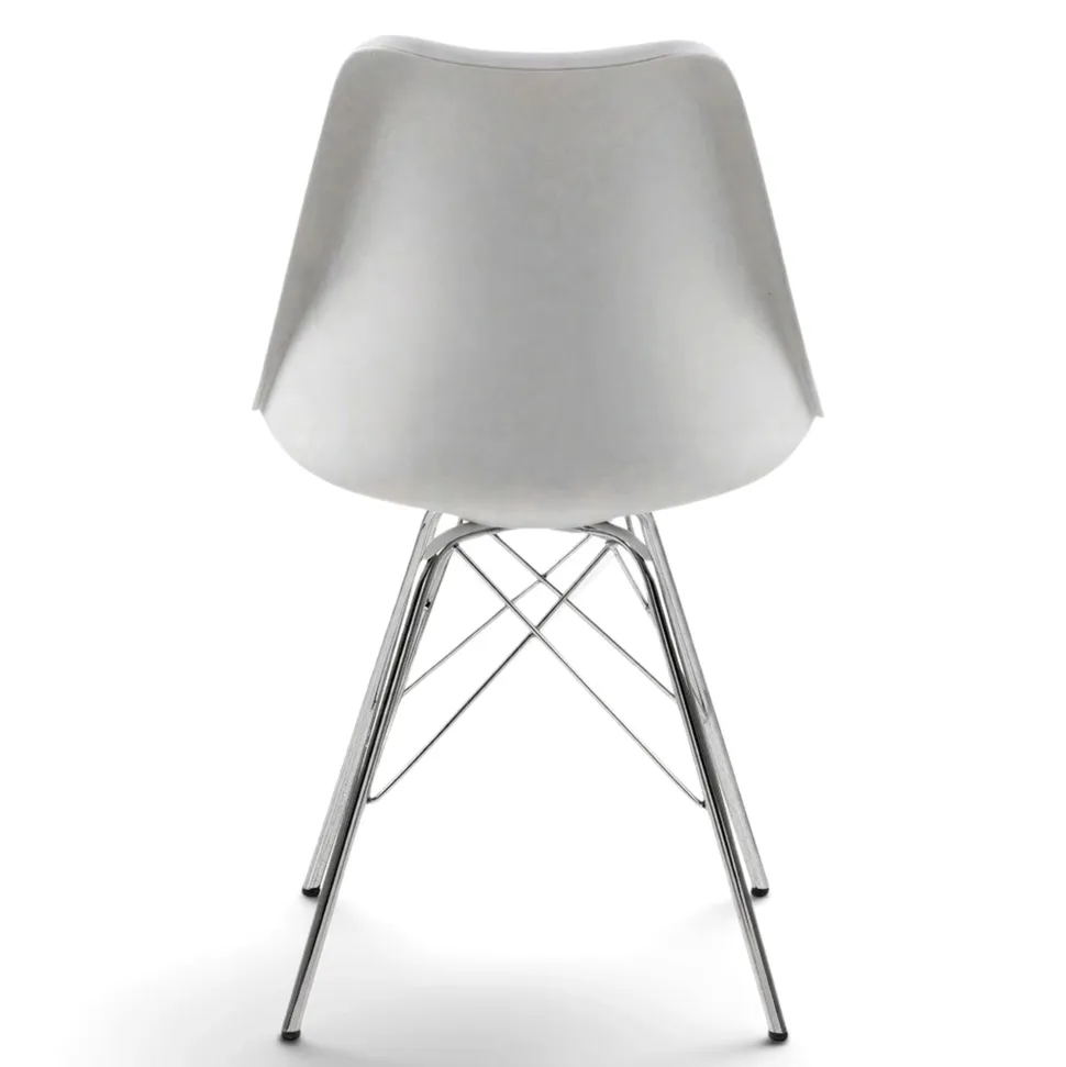 Stol 'Eris' - Vit/Silver