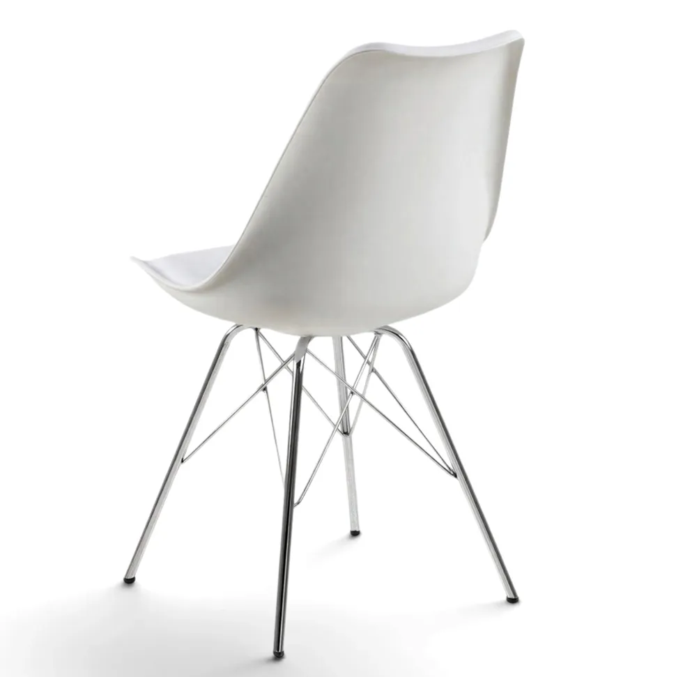Stol 'Eris' - Vit/Silver