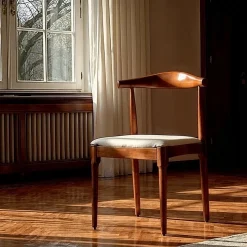 Stol 'Fager' - Valnöt/Beige