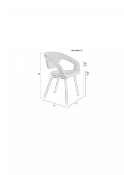 Stol 'Flexback' - Svart