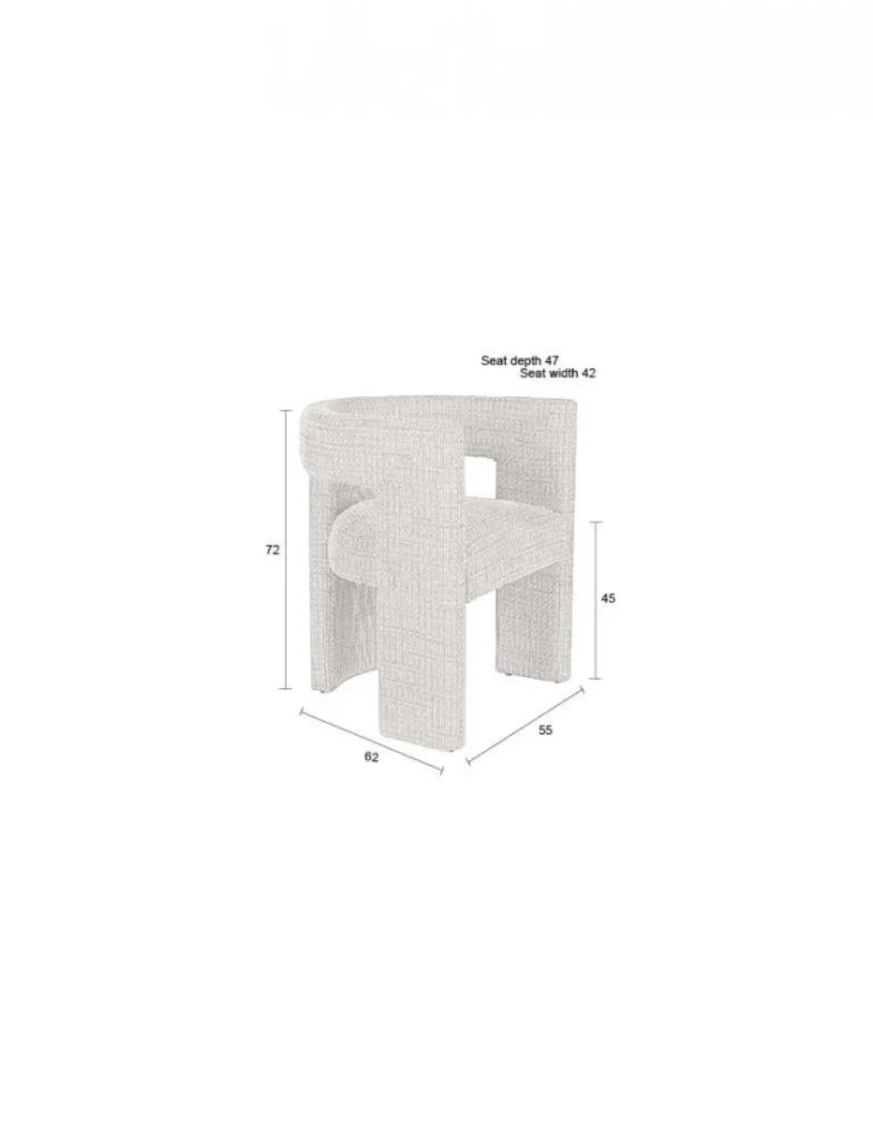 Stol 'Medina' - Beige