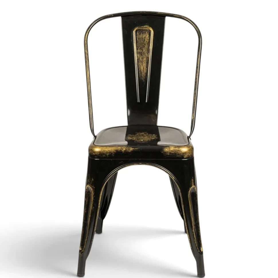 Stol 'Montmartre' - Vintage svart/antik