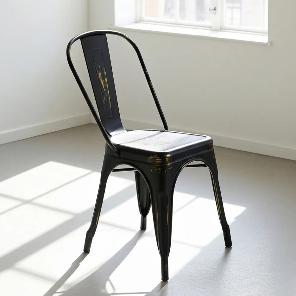 Stol 'Montmartre' - Vintage svart/antik