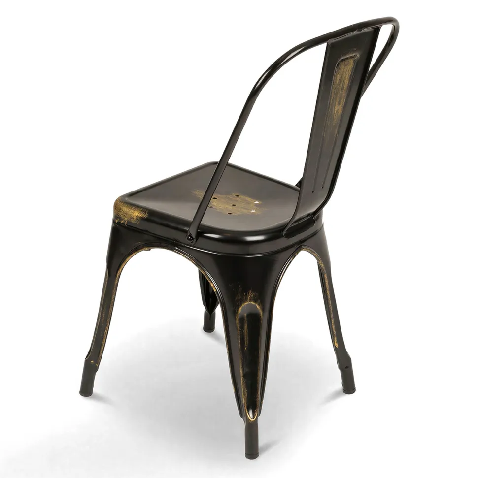 Stol 'Montmartre' - Vintage svart/antik
