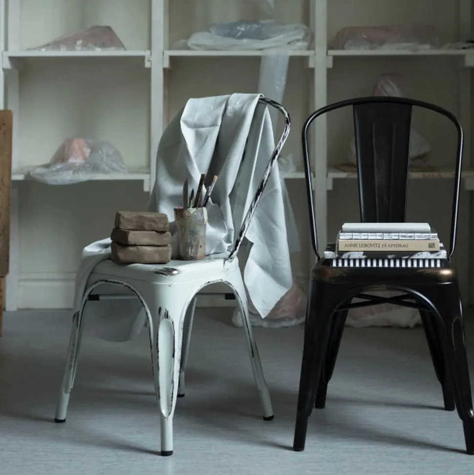 Stol 'Montmartre' - Vintage svart
