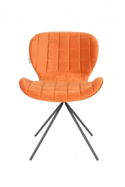 Stol 'Omg' - Sammet/Orange