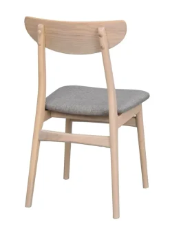 Stol 'Rodham'- Vitpigmenterad/Ljusgrå