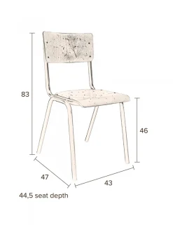 Stol 'Scuola' - Brun