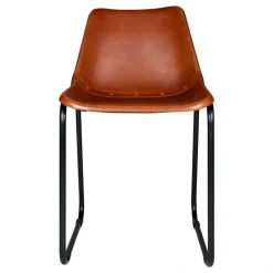 Stol Vintage - Läder/Järn