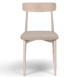Stol 'Ystad' - Vit ek/Beige