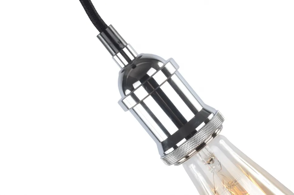 Taklampa 'Chrome' - Glas/Metall