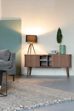 Tv-Bänk 'Barbier' - Valnöt