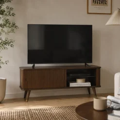 Tv-Bänk 'Vento' 120 cm - Valnöt