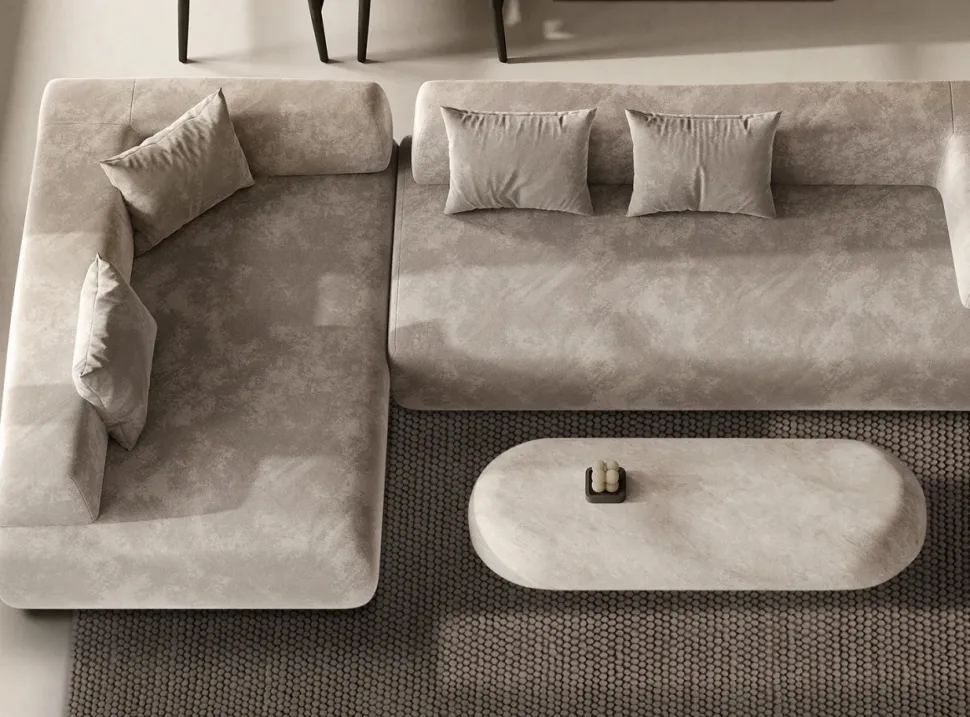 Ullmatta 'Avafors Wool Bubble' 240x240cm - Brun