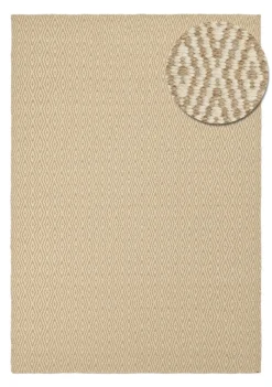 Ullmatta 'Monastir' - Beige/vit