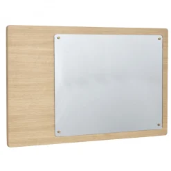 Väggspegel med magneter 'Split' 80x50cm - Ek
